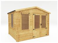 Mercia 3.3m x 2.6m Garden Log Cabin