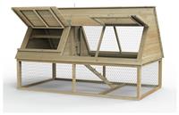 Forest Garden Wooden Raised Chicken Coop