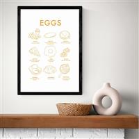 East End Prints Eggs II Black Frame Art Print - A3