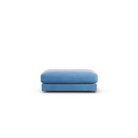 Habitat Ayr Velvet Footstool - Sky Blue