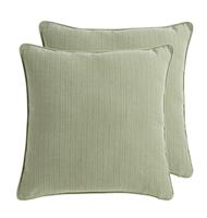 Habitat Herringbone Cushion Cover - 2 Pack - Green - 43x43cm