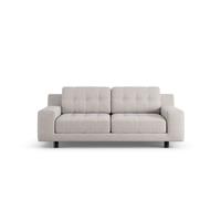 Habitat Hendricks Fabric 2 Seater Sofa - Natural - Black Leg