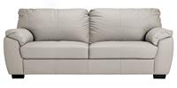 Argos Home Milano Leather 4 Seater Sofa - Light Grey
