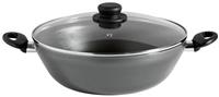 Argos Home Double Handed Teflon Aluminium Wok