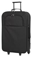 Medium 2 Wheel Soft Suitcase - Black