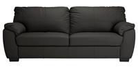 Argos Home Milano Leather 4 Seater Sofa - Black