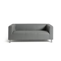 Argos Home Moda Leather 3 Seater Sofa - Grey