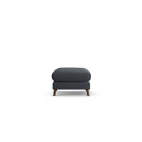 Habitat Lomond Fabric Footstool - Charcoal - Dark Leg