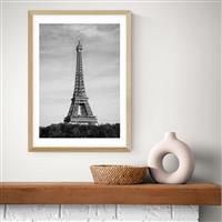 East End Prints Eiffel Tower Oak Frame Art Print - A3