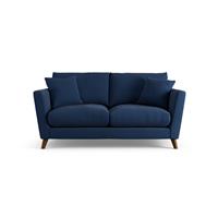 Habitat Lomond Fabric 2 Seater Sofa - Navy - Dark Leg