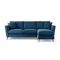 Habitat Lomond Right Hand Corner Sofa - Ink Blue - Ash Leg