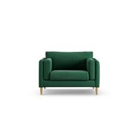Habitat Newington Fabric Cuddle Chair - Green - Ash Leg