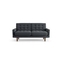 Habitat Fenner Fabric 2 Seater Sofa - Charcoal - Dark Leg