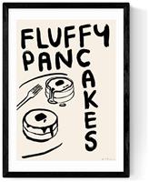 East End Prints Fluffy Pancakes Black Frame Art Print - A3