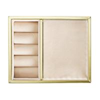 Home Ribbed Glass Open Jewellery Box