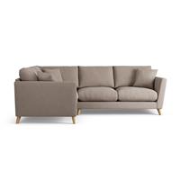Habitat Lomond Left Hand Corner Sofa - Mocha - Ash Leg