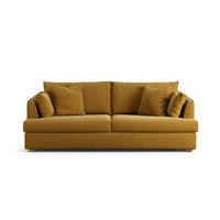 Habitat Holmfirth Fabric 3 Seater Sofa Bed - Gold