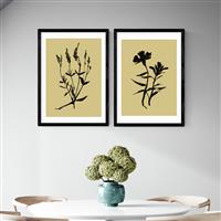 East End Prints Inky Botanical Black Frame Art Print - A2