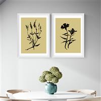 East End Prints Inky Botanical White Frame Art Print - A2