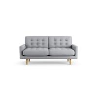 Habitat Fenner Fabric 2 Seater Sofa - Grey - Ash Leg