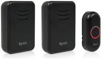 Byron DBY-22354BS Black Wireless Doorbell Kit