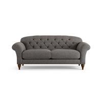 Habitat Brooker Fabric 3 Seater Sofa - Charcoal - Dark Leg