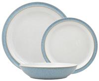 Denby Elements 12 Piece Stoneware Dinner Set - Blue