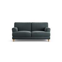 Habitat Askem Fabric 2 Seater Sofa - Charcoal - Ash Leg