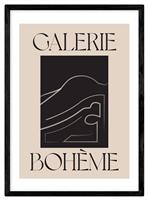 East End Prints La Vie Boheme Black Frame Art Print - A3