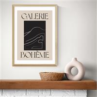 East End Prints La Vie Boheme Oak Frame Art Print - A3