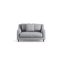Habitat Swift Fabric Cuddle Chair - Grey - Dark Leg