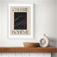 East End Prints La Vie Boheme White Frame Art Print - A3