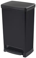 Moda 50 Litre Wide Pedal Bin - Black