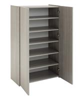 Argos Home Seville 2 Door Shoe Storage Cabinet - Grey & Oak