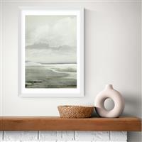 East End Prints Lakes White Frame Art Print - A2