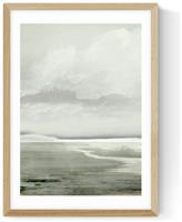 East End Prints Lakes Oak Frame Art Print - A3