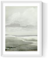 East End Prints Lakes White Frame Art Print - A3