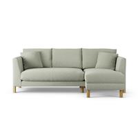 Habitat Aston Right Hand Corner Sofa - Sage Green - Ash Leg