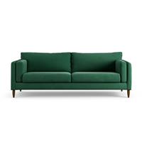 Habitat Newington Fabric 4 Seater Sofa - Green - Dark Leg