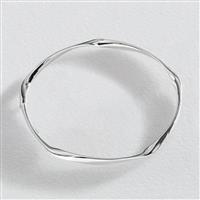 Revere Ladies Sterling Silver Wavy Bangle