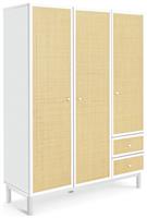 Habitat Simone 3 Door 2 Drawer Wardrobe - White & Oak