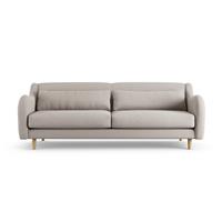 Habitat Turnmill Fabric 4 Seater Sofa - Stone - Ash Leg