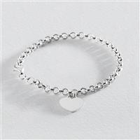 Revere Sterling Silver Belcher Heart Bracelet