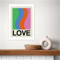 East End Prints Love Wave Gala Art Print - A2