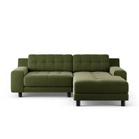 Habitat Hendricks Right Hand Corner Sofa - Moss Green