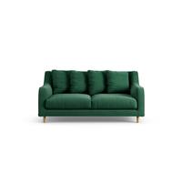 Habitat Swift Fabric 2 Seater Sofa - Green - Ash Leg