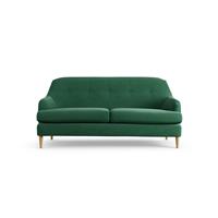 Habitat Frome Fabric 2 Seater Sofa - Green - Ash Leg