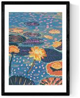 East End Prints Magic Pond Black Frame Art Print - A3