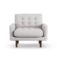 Habitat Fenner Fabric Armchair - Natural - Dark Leg