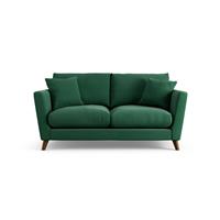 Habitat Lomond Fabric 2 Seater Sofa - Green - Dark Leg